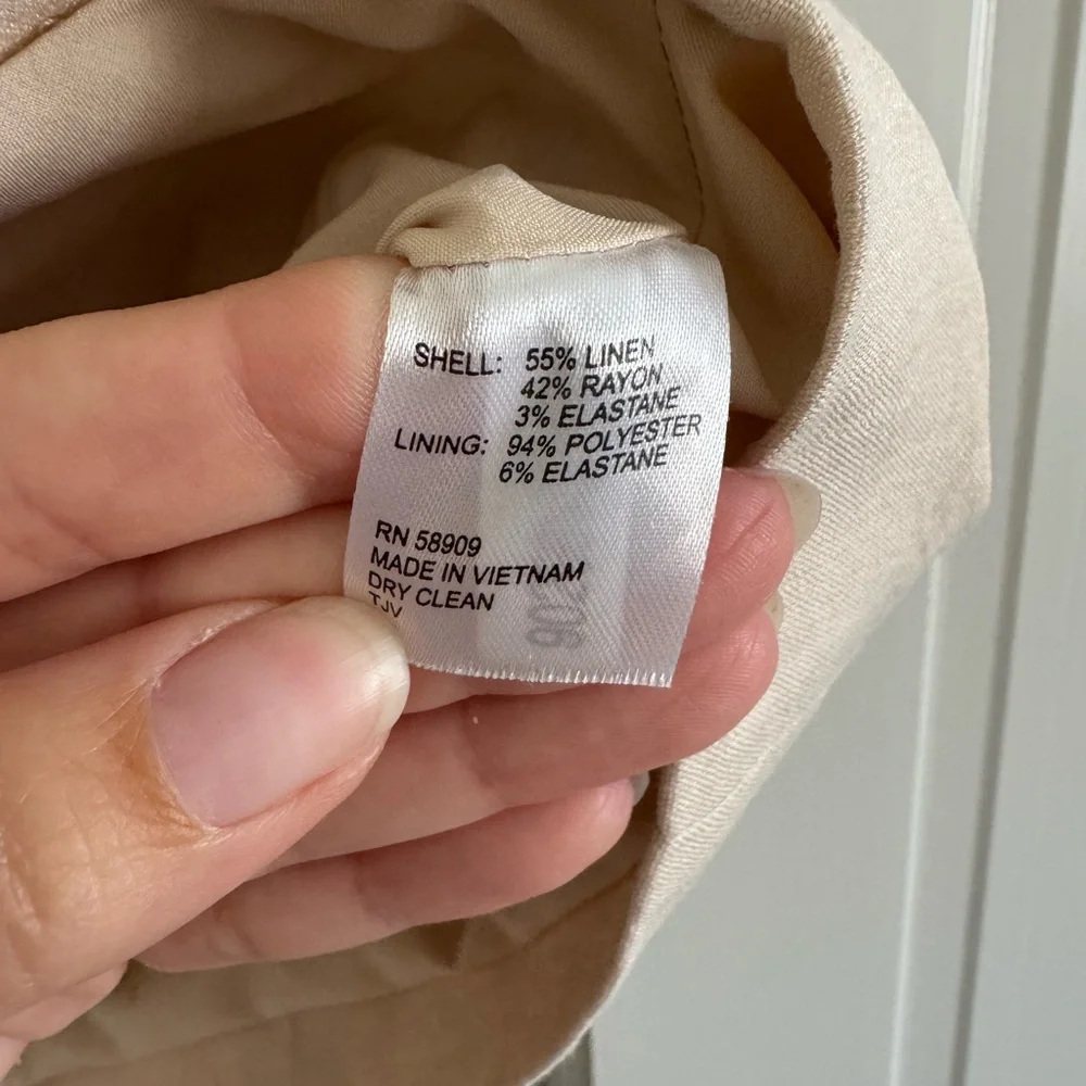 Antonio Melani linen blend vest size 4 - Picture 3 of 6